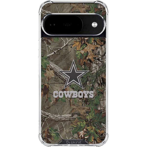 NFL Dallas Cowboys Realtree Xtra Green Camo Google Pixel 10 Clear Case
